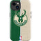 NBA Milwaukee Bucks Split Canvas iPhone 15 Impact Case